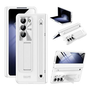 Miimall�Ή�SamsungGalaxyZFold7�P�[�XS�y�����[�L�b�N�X�^���h�K���X�t�B�������^�q���W�ی�S�g�ی�ZFold7case����ɂ��������Y�ی�y���t���X�}�z�J�o�[�M�����N�V�[z