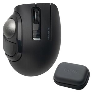 �G���R�� �g���b�N�{�[���}�E�X bitra �É� �e�w���� Bluetooth ����2.4GHz 2��}���`�y�A�����O 5�{�^�� ��p���[�P�[�X�t �u���b�N M-MT1MRSABK