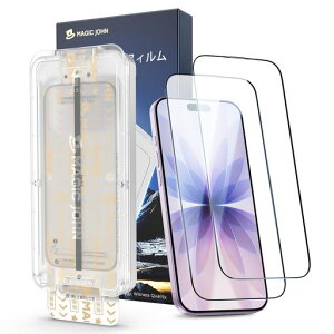�y����zMAGICJOHN�Ή�iPhone17�K���X�t�B����2���Z�b�g�}�W�b�N�K�C�h�g�t�������z���\��₷���Y���Ȃ��C�A���V�����ߗ��w��h�~��U�h�~�ϏՌ�9H�d�x�����K���X�ی�t�B����