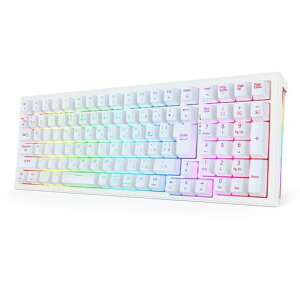 Redragon K723 �Q�[�~���O�L�[�{�[�h JIS ���{��z�� ���� �Ԏ� 96% �e���L�[�t�� ���C�����X �z�b�g�X���b�v�Ή�