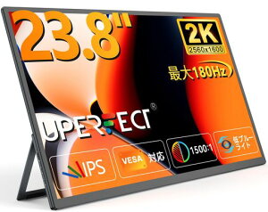UPERFECT23.8�C���`���o�C�����j�^�[2K�ő�180Hz�����^��VESA�Ή�100%sRGB�L�F��|�[�^�u���f�B�X�v���C���ʔ�����^�T�u���j�^�����^�X�^���h�Q�[�~���O���j�^�[400nitIPS�t���p�l��