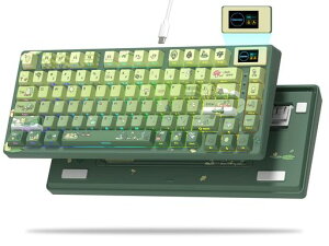 Womier SK80 75% �L�[�{�[�h �J���[�}���`���f�B�A�f�B�X�v���C�t�� ���J�j�J���L�[�{�[�h