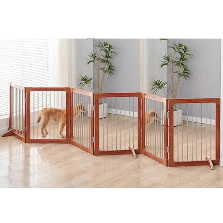 楽天市場】Puhang 犬ゲート ペットフェンス 木製 ペットゲート高さ70cm 
