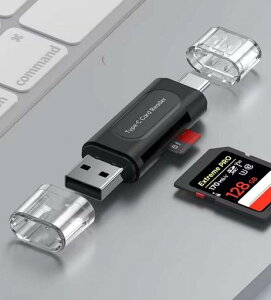 SDJ[h[_[USB-C/ASDTF2in1}CNSDJ[h[_[Type-CAUSB]OTGΉX}z^ubgPCKpmicroSDSDXCSDHCMMCRS-MMCΉ