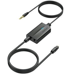 AUTOUTLET�A�i���O�f�W�^���I�[�f�B�I�R���o�[�^�[3.5mm���f�W�^���ϊ�AUX����SPDIF48KHz�Ή������ϊ���3.5mm�P�[�u���������P�[�u���t��