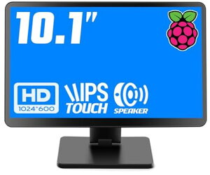 Raspberry Pi�p���j�^�[ KOGODA �P�[�X�t�� IPS�p�l�� 1024X600 �^�b�`���j�^�[ 178°�S����
