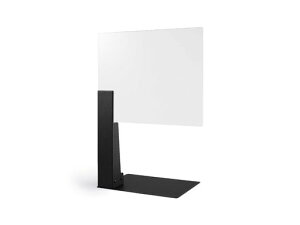 ライクイット(like-it)飛沫防止パネル感染予防自立式パーテーションクリーンフィールド店舗備品小物収納ボックス付き幅40.2x奥30x高80cm(縦付け時)ブラック日本製CF-01