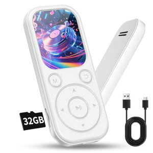 MP3�v���[���[Bluetooth5.4MP3�v���C���[32GB�ő�128GB�̊g���\HIFI�����X�s�[�J�[����1.8�C���`���ʏ��^���y�ʑ��@�\���y�v���[���[�����Đ�����OTG�Ή��|�[�^�u���f�W�^���v���[���[