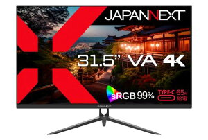 JAPANNEXT31.5C`j^[4KUHD3840x2160𑜓xVAfBXvC(HDMI/DisplayPort/Xs[J[/u[CgJbg)JN-V315UHDR-C65W-N