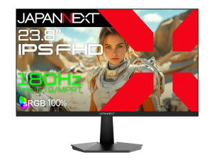 JAPANNEXT23.8�C���`IPS�p�l������180Hz�Ή��t��HD(1920x1080)�𑜓x�Q�[�~���O���j�^�[JN-IPS238G180F1ms(GTG/MPRT)HDMIDPsRGB:100%PS5:120Hz�ڑ�