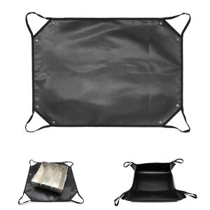 CHENGMAY焚き火シートスパッタシート薪バッグチクチクしないブラック黒耐熱耐火防炎防火キャンプ芝生保護焚き火台シート(80x50CM)