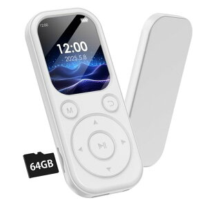mp3プレーヤー【26g超軽さ&Bluetooth5.3】小型音楽プレイヤー64GBポータブルデジタルプレーヤーミュージックプレイヤーオーディオプレーヤー薄型多機能128GB拡張可能Type-C充電式OTG対応操作簡単