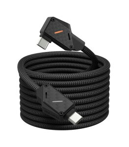 Aulumu M07 240W USB-C to USB-C �J�[�{���t�@�C�o�[�P�[�u�� | USB 3.1 Gen2 10Gbps | 4K@60Hz �f���o�́E�}���[�d�Ή� | iPhone 17/16/15 Pro Max�ANVMe