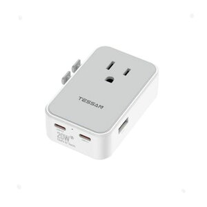 TESSAN�ϊ��v���O�S���E�Ή�(4-in-120W)�C�O���s�p�R���Z���g�A�_�v�^�[C/BF/O/A�^�C�vUSB-C2�|�[�gUSB-A�|�[�g����PD20W�}���[�d�Ή�4�䓯���[�d���R���p�N�g�݌v�؍��C�M���X���[���b�p