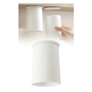 Ranva歯磨きコップマグネットコップ洗面所洗面台戸棚下抗菌カビ防止超軽量プラスチック製磁気割れない洗面用品浴室家族用水切り逆に置き男女兼用W7.2xH10cmタワー浮かせる収納コップホル…