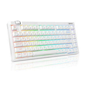 Redragon K757 ���� �Q�[�~���O�L�[�{�[�h �⎲ 75%�e���L�[���X �m�u���� �z�b�g�X���b�v �K�X�P�b�g�\�� �p��z�� �z���C�g