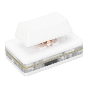 1キーキーボード、USBボタンシングルキーボードスイッチプーラー付き片手メカニカルゲーミングキーボード、プログラマブルマクロPCキーボード(WHITE)