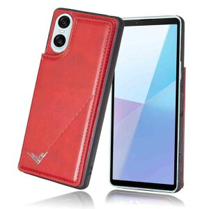 �yViesa�z�w�ʃJ�o�[�P�[�X�蒠�^�݊���Xperia10VI/SOG14au/SO-52Edocomo/XQ-ES44SoftBank�Ή�SONY�������[�h�t�w�ʌ^�P�[�X(���b�h)�������A�y�E��