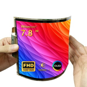wisecoco 7.8 �C���` AMOLED�t���L�V�u���f�B�X�v���C �L�@EL FHD 1440x1920 �܂�Ȃ��\�ȃX�N���[�� �쓮��t���Z�b�g �t���L�V�u���X�N���[��(DIY�A�v���g�^�C�v�f���y�ёn���I�ȃv���W�F�N�c