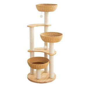 PETTIFUL�L���b�g�^���[�ؐ��y�V�R�؎g�p�z�����u����^�L�������ی^�y�䍂��133cm���o�[�E�b�h��^��҂݃J�S�C���e���A�����������X�����ē~���p�ȃX�y�[�X�ʎ�胉�^�����ϋv�����c