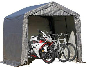 TUIYIDUOバイクガレージサイクルハウスサイクルポート自転車テント4台用2.4x2.4mバイクシェルター車庫ガレージテント屋外物置自転車置き場家庭用休憩所農機具倉庫収納庫防水&UVカット梅雨…