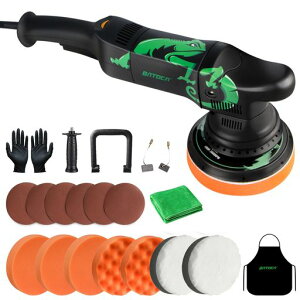 BATOCAT1�|���b�V���[�_�u���A�N�V����125mm�R�[�h���ԓd���J�[�|���b�V���[15mm�����_���I�[�r�^�����y100V�Z�i�ϑ��E1000-3800RPM�z�y3�̃n���h�w���h���@�E700W���̓��[�^�z�Ԗ����w�b�h���c