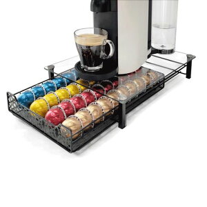 RECAPS�R�[�q�[�J�v�Z���L�b�`�����[�����o��Vertuoline��VertuolinePlus�p�����K���X40�J�v�Z����ۑ��ł���(�R�[�q�[�J�v�Z���͊܂܂�܂���)�u���b�N