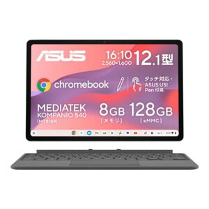 ASUS Chromebook �N���[���u�b�N CM32 Detachable 12.1�C���` 2in1 �^�u���b�g MediaTek Kompanio 540 8GB ������ 128GB eMMC ���{��L�[�{�[�h �d��620g �y���t��
