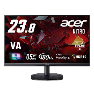 Acer�Q�[�~���O���j�^�[23.8�C���`VA�t��HD�����180Hz0.5msNTSC72%AMDFreeSyncHDR10HDMI2.0DisplayPort�X�s�[�J�[�E�w�b�h�t�H���[�q����Nitro