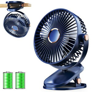 iNeibo卓上扇風機クリップ小型USB扇風機【4000mAh大容量バッテリー内蔵】USBファン20dB静音USB-C充電式コードレス超強風20時間連続使用風量4段階調節リズム風付き上下左右360度角度調整