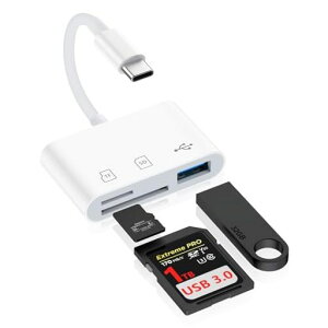 SDJ[h[_[TypeC3-in-1J[h[_[USB/SD/TFϊA_v^USB3.0/USB-CJ[h[_[0TG@\ݒsvʐ^/rfI`o]J[_[iPhone16/15/^CvC