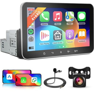 Hodozzy1Din�J�[�X�e���I4G+64GAndroid7�C���`�^�b�`�p�l�����C�����XCarPlay/AndroidAuto�Ή�GPS����WiFi/Bluetooth�~���[�����OEQFM/RDS���W�I������ʃ_�u��USB