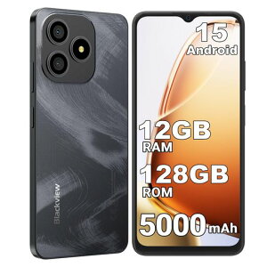 BlackviewWAVE9C�X�}�[�g�t�H���{��SIM�t���[|Android15�X�}�z|6.56�C���`HD+|5000mAh�o�b�e���[|12GB+128GB(2TB�g���\)|8�R�ACPU|4G