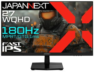 JAPANNEXT27C`FASTIPSpl180HzΉWQHD(2560x1440)𑜓xQ[~Oj^[JN-i27G180QHDMI2.1DPHDR1ms(OD:GTG/MPRT)PS5