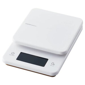�G���R�� �L�b�`���X�P�[�� �ő�3kg �ŏ�0.5g�\�� �y �o�b�N���C�g�t 0g�\�� �����d���I�t �z �z���C�g HCS-KSA01WH