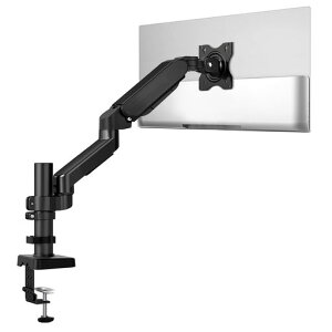 Rfiverモニターアームディスプレイアームガス式17-32インチ対応モニターアーム上下・回転角度自由調節耐荷重2-9kgVESA100*100mmvesaスタンドポール設計高さ調整可能クランプ式&グロメット式会…