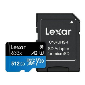 Lexar100MB/s633xMicroSDXC512GBwithadapterUHS-1U3V30A2(512GB)