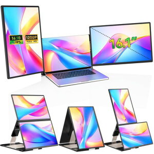 LGGST16.1�C���`�f���A�����j�^�[�g���v�����j�^�[FHD1200PIPS�p�l������235°��]&16:10�A�X�y�N�g����O���\�f�B�X�v���C�m�[�g�p�\�R���g���Ń}���`�^�X�N������