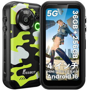 FOSSiBOT F116 Pro 5G ���^�^�t�X�}�z SIM �t���[ 4.0 �C���` 36GB RAM+256GB ROM 1TB �g���\ Android16 �X�}�z���� 4K �A�N�V�����B�e�@�\ 48MP ���L�p(152.6°) 50MP