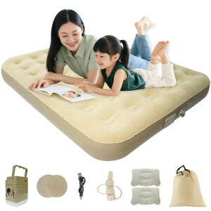 DEWEL �G�A�[�x�b�h �_�u�� �d���|���v���� �G�A�}�b�g ��^ 200x152x25cm �����c�� 48�n�j�J���\�� �ω׏d300kg �h�����E�ʋC���E���K�� �A�юd�l �h�ЃO�b�Y �y�� �C���t���[�^�[�}�b�g ���[�܁c
