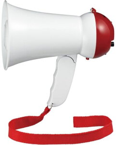 ヤザワコーポレーションYAZAWAハンドメガホンミニ拡声器折りたたみ5W誘導サイレンハンディ到達距離約100mホワイトY01HM05WH