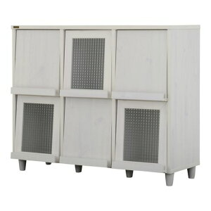 �����Y�� NEFLAS �f�B�X�v���C���b�N 6���t���b�v�� ��111.5cm ���s39.5cm ����92.5cm �z���C�g NF90-120F WH