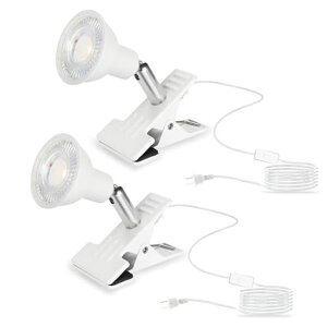 okalumi�N���b�v���C�gLED�X�|�b�g���C�g�N���b�v�R���Z���g��360°��]�d���F2700K�d���Ǐ����x�b�h�T�C�h�����R�[�h1.5m�y2�Z�b�g�z