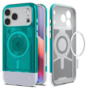 Spigen【創業18年の技術力】iPhone17ProMaxケースMagSafe対応マグネット搭載米軍MIL規格クラシック・C1・マグフィット(ボンダイ・ブルー)ACS09908