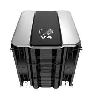 CoolerMaster V4 Alpha 3DHP Black �Ǝ��Z�p�u3DHP�e�N�m���W�[�v���ڂŗ�p����������uV4�v�V���[�Y���CPU�N�[���[ �f���A���t�@�����ڃ��f�� [MAZ-T2HP-217PK-R1]