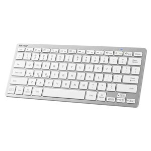 �o�b�t�@���[Bluetooth5.0�Ή��R���p�N�g�L�[�{�[�hPC/Windows/Mac/iPhone16�Ή������[�g�e�����[�N�ݑ�US�z��V���o�[BSKBB335SV