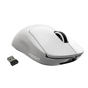Logicool G PRO X SUPERLIGHT ���C�����X �Q�[�~���O�}�E�X G-PPD-003WL-WH �y�� 63g���� LIGHTSPEED HERO 25K�Z���T�[ POWERPLAY ���� �[�d �Ή� �Q�[�~���O �}�E�X �z���C�g PC