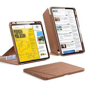 ESR iPad Pro 13�C���` �P�[�X(M5/M4�A2025/2024)�Ή� �y�����[ �ϏՌ� �c���X�^���h �����E�F�C�N/�X���[�v Pencil Pro/USB-C�Ή� �}���`�A���O���P�[�X Flip�V���[�Y �u���E��