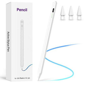 MuGaoDeeタッチペンiPad用ペンシルアップルペンシル代用ペン【傾き感知・磁気吸着・パームリジェクション】20分急速充電2018年~2025年超高精度1.5mm極細高感度スタイラスペンペンシルタッチ…