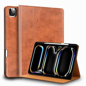 Gexmil for iPad Pro 13 �C���` M5 2025 / M4 2024 �P�[�X �ϏՌ��� �������U�[�� �X�^�C���X�z���_�[,�Ռ��h�~ �蒠�^ �ی� �A�W���X�^�u���X�^���h,�I�[�g�X���[�v/�E�F�C�N �h�� �V���v�� �������